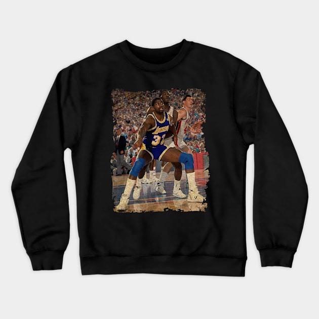 Magic Johnson - Finals Game 5, 1988 Crewneck Sweatshirt by Omeshshopart